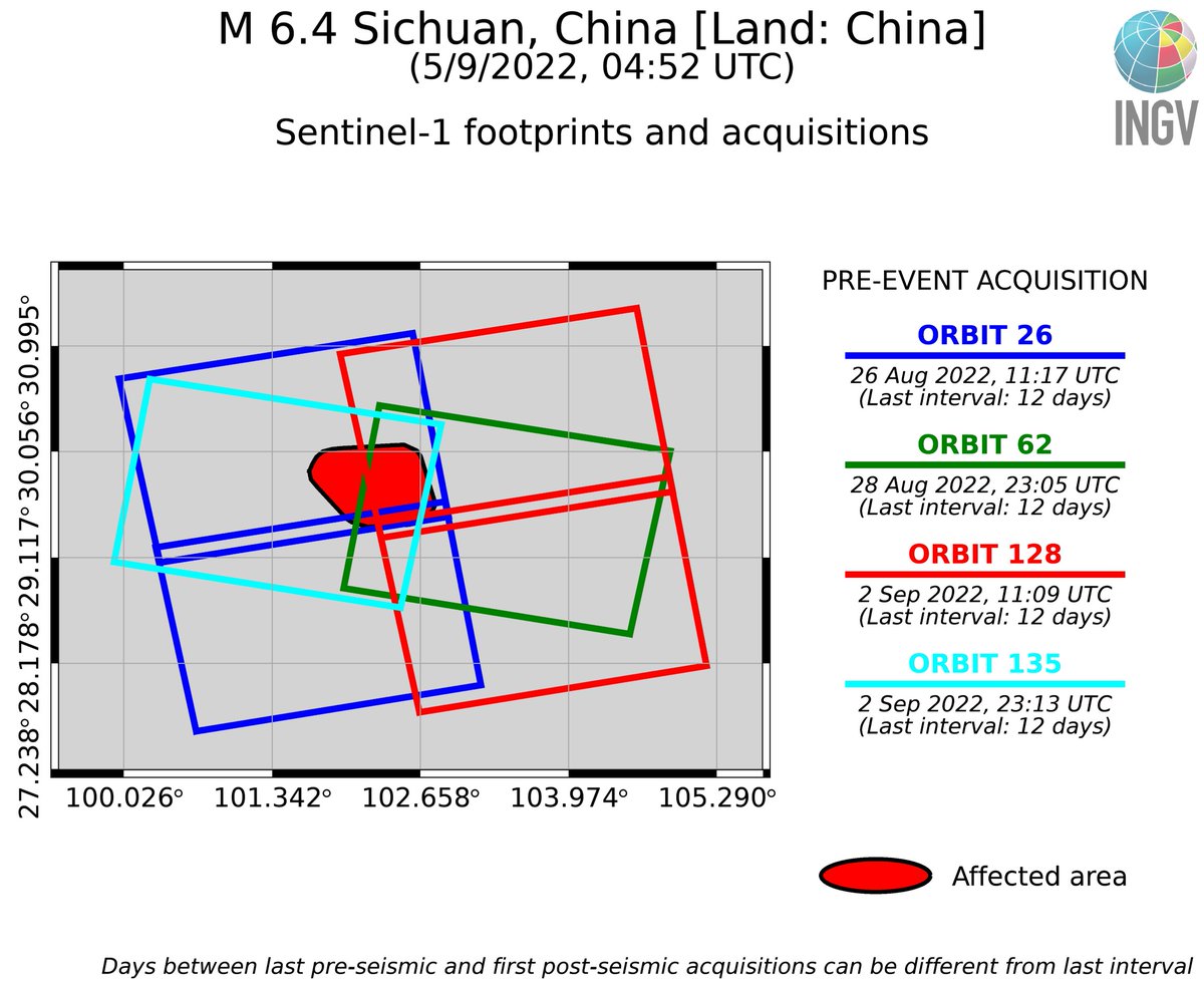 Simone Atzori (@simoneatzori73) on Twitter photo Automatic displacement scenarios, expected #InSAR fringes and Sentinel-1 orbits & dates for the Sept., 5, Mw 6.7 #Sichuan (#China) #earthquake, based on USGS focal mechanism.
With <a href="/antandre71/">Andrea Antonioli</a>
*** SCENARIOS ARE NOT REAL DATA *** Automatic displacement scenarios, expected #InSAR fringes and Sentinel-1 orbits & dates for the Sept., 5, Mw 6.7 #Sichuan (#China) #earthquake, based on USGS focal mechanism.
With <a href="/antandre71/">Andrea Antonioli</a>
*** SCENARIOS ARE NOT REAL DATA ***