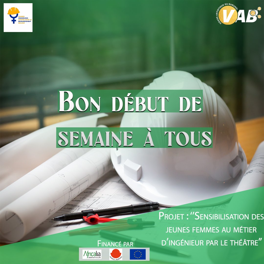 FiadiBdi's tweet photo. L'ingénierie est la chose la plus proche de la magie qui existe dans le monde.
Confiez-vous à eux cette semaine et voyez par vous-même comment la magie s'opère. #BonneSemaine
#FIADI #VAB #PASACC #NewWeek #Burundi https://t.co/uPXR4eRknW