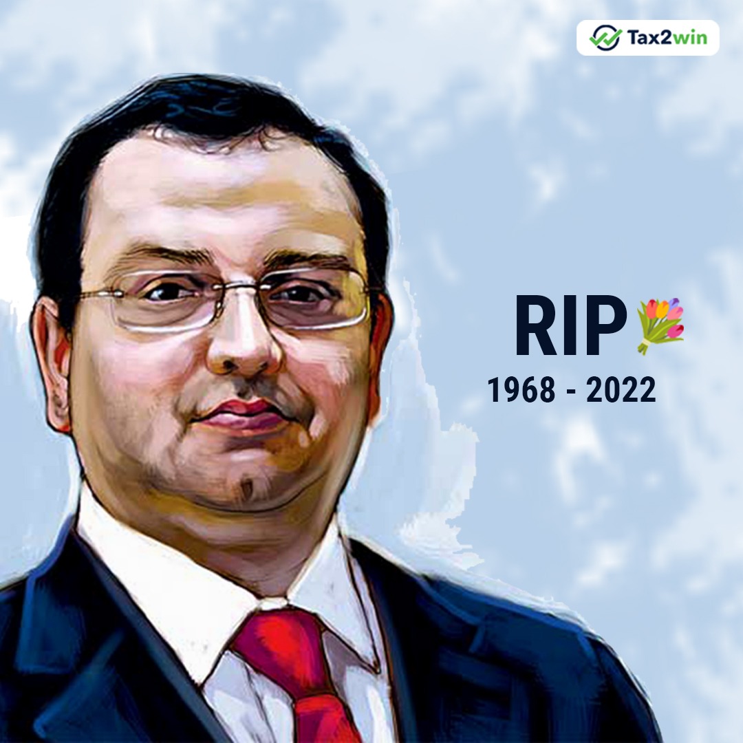 tax2win's tweet photo. Shocked beyond words!
The untimely death of our country's brightest leaders has left us all devastated!
Our heartfelt condolences.

#cyrusmistri https://t.co/0wW5cMYvCj