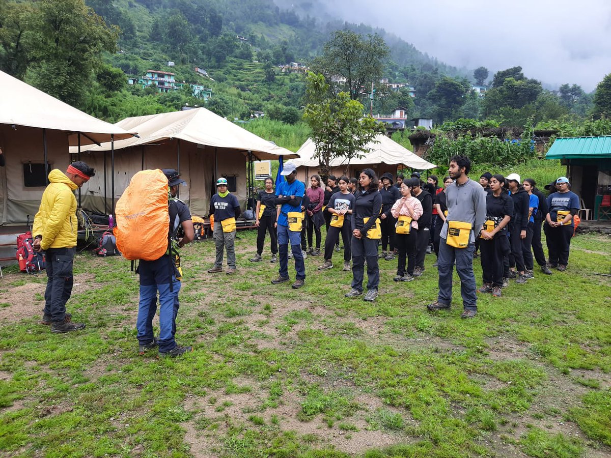 MussoorieS's tweet photo. Open Learning Spaces! 

Our Grade 11 students have ready to go Trekking for Valley of Flowers!!!

#misstudents #adventure #newlearning #learningbeyoundtheclassroom #misrats2022 #trek #trekhimalaya #mistarsontrekking #mistars #girlsboardingschool #mussoorieinternationalschool https://t.co/aut4m2321K
