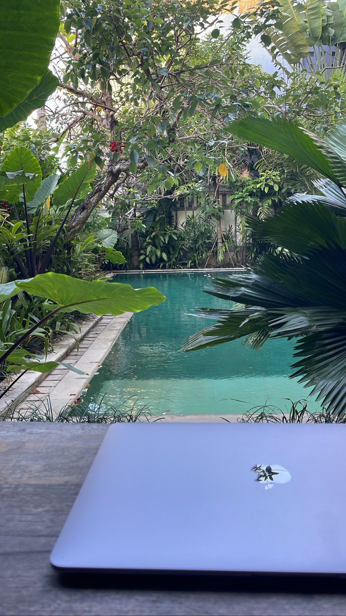 Shiba_Moshi's tweet photo. Working spaces in Bali are just so peaceful… Meanwhile my head is so chaotic https://t.co/lYAeVVduPr