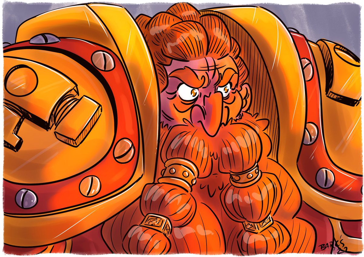 Another day, another #dwarve this time a ginger! I have to say I sat upright in my seat when I realised the dwarves where coming into the rings of power and they did not disappoint! It might just be because I look like one but hot dang I love me some #dwarves #irishartist #chunky