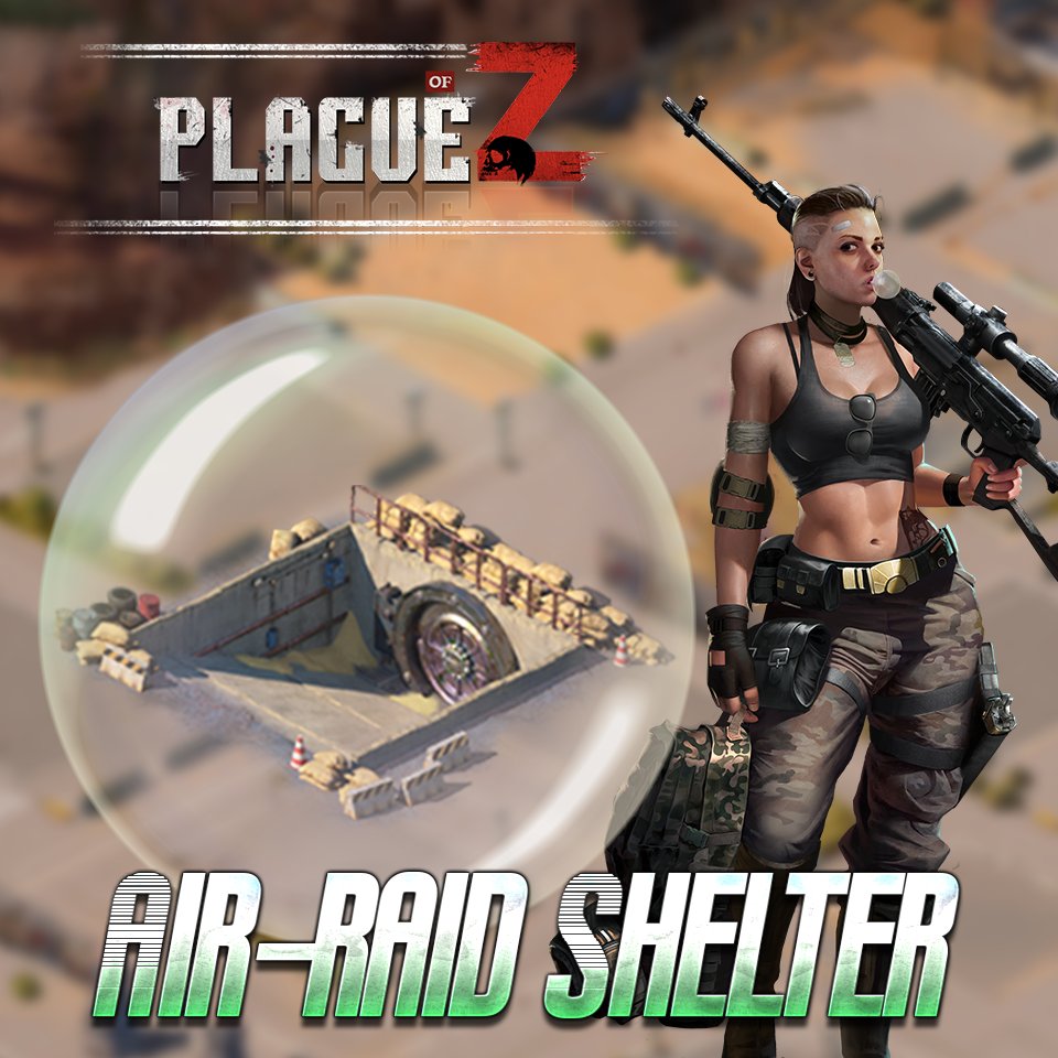 PlagueofZ's tweet photo. New Building in #PoZ​
The Air-raid Shelter is a place for protecting troops and heroes. 🛡🛡​
Heroes and troops in the air-raid shelter will not participate in defending the base👊, nor will they be lost or captured by the enemy attacking the base. ⚔️​

#CommunityTalk https://t.co/e0IvATL0fc
