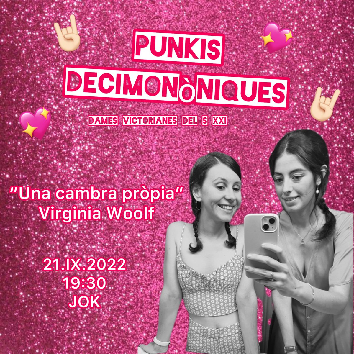 Encetem el curs amb una autora genial, Virginia Woolf, i parlarem d’“Una cambra pròpia”. Us avisem, no serà una conversa pacífica.

Dresscode: blanc, en memòria de les sufragistes. Detalls en lila i verd seran valorats.🤍💜💚

📆Dimecres 21 de setembre
⏰19:30h
📍<a href="/jokbarcelona/">JOK</a>