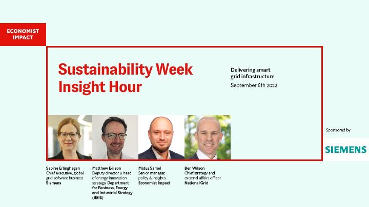 ShaileshTambat1's tweet photo. At @SiemensInfra, we are happy to sponsor the @TheEconomist ’ s flagship webinar: #Sustainability Insight Hour on September 8th at 10 a.m. EDT 📅, with Sabine Erlinghagen, CEO #GridSoftware @Siemens 
You can register here: https://t.co/Iu9PAVLaqE https://t.co/yrSkmIkCUG
