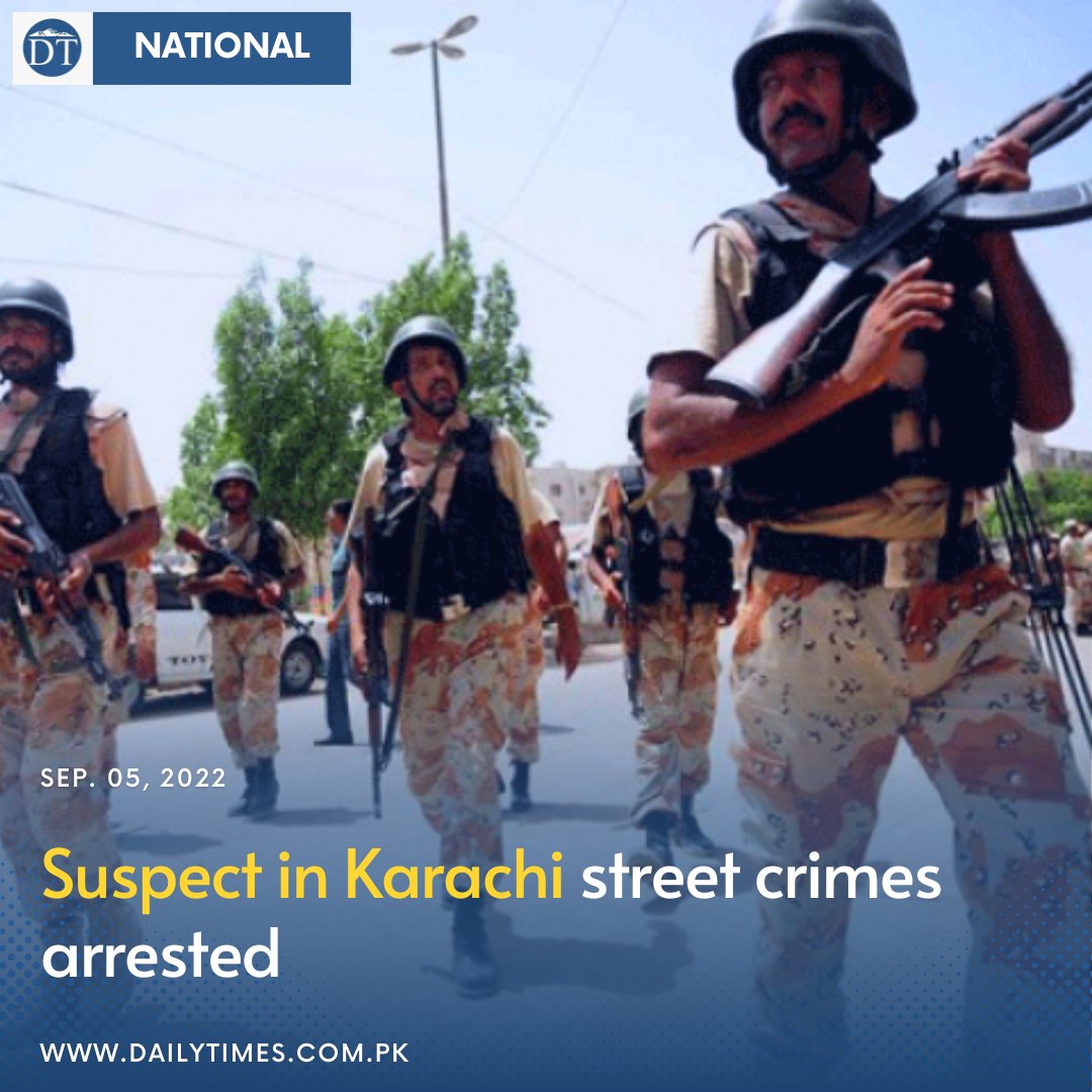 dailytimespak's tweet photo. Suspect in Karachi street crimes arrested
#Karachi #streetcrime #NewsUpdate #dailytimespakistan
Read here: https://t.co/FNCJuCvlsi https://t.co/AsFDLNSaVY