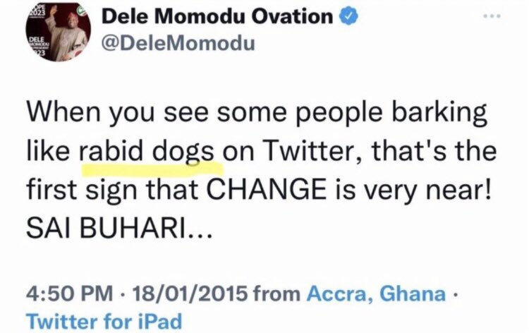 firstladyship's tweet photo. Omojuwa, Ogbeni Dipo, Dele Momodu, El-Rufai &amp; others calling the OBIdients toxic now, they were all very toxic &amp; mortally lethal against Dr. Goodluck Jonathan. So do not listen to their pedestrian tantrums. https://t.co/ZzOz62ZP0y