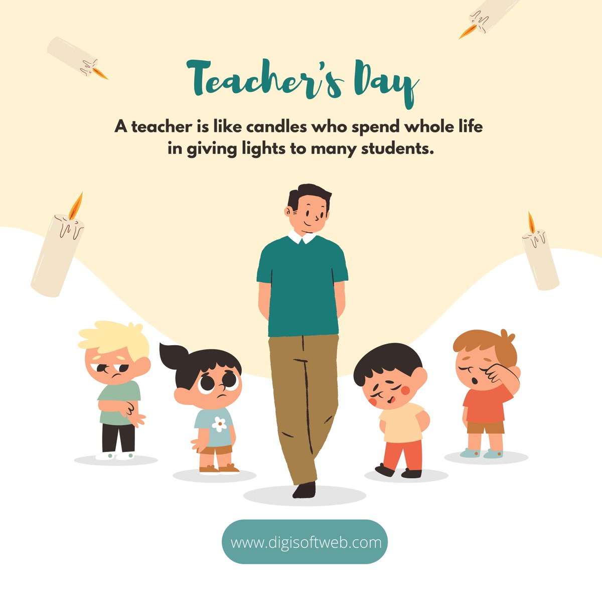 ssubodhchopra's tweet photo. I pay my respect and honour to every teacher who nurture a beautiful & successful future π for their students. ~Happy Teacher's Day π.
π: +91 9971773506
π https://t.co/qGtfYRNJXL
#teachersday #startups #happyteachersday #success #startupindia #success #Zcentric #digisoftweb https://t.co/okcuWmauLS