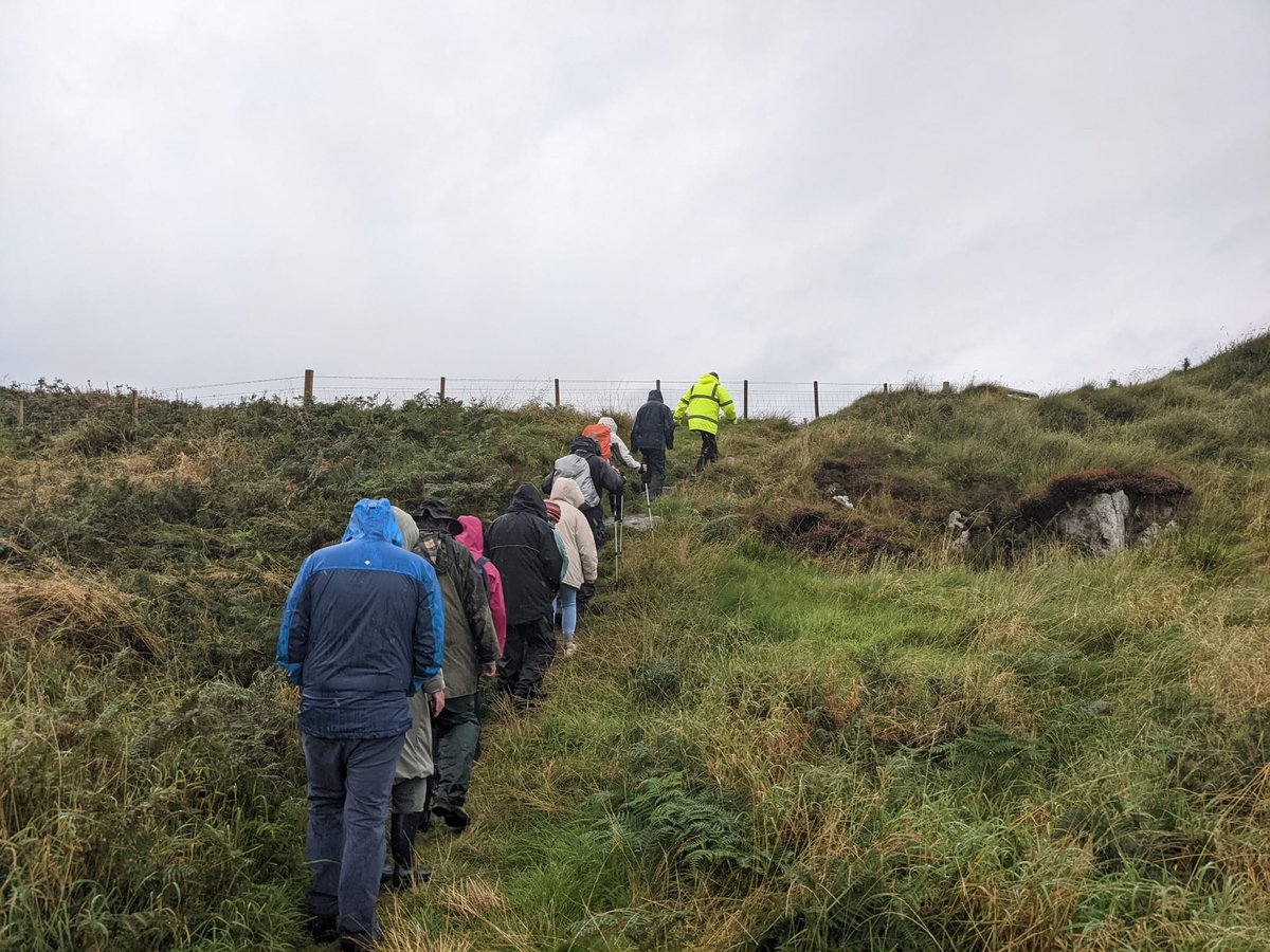 BinevenaghLPS's tweet photo. Another fantastic #Walkfest organised by Castlerock Community Association! Archaeologist Tom McErlean kept us entertained on our walk of the Moors with everything from irish mythology to shipwrecks, Neolithic famers to 18th century gardens. Just look at those smiling faces! https://t.co/96yepCqehU