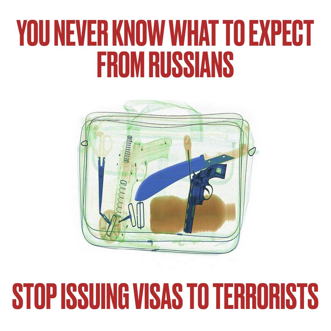 Ukrainians are losing their homes,cities and lives,while loyal citizens of the country-aggressor are welcomed to spend monies in your countries.🇫🇷 can't simultaneously enjoy the pleasures of free democratic world and support the destruction of this very world
#visabanforrussians