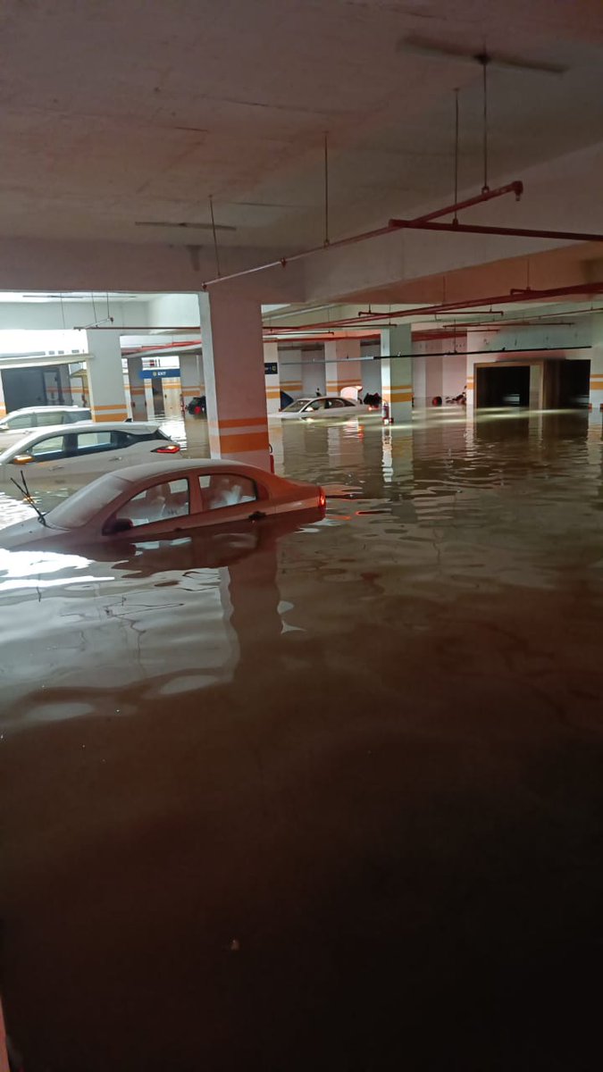 One rain and our society is flooded! Been trying to reach disaster management, BBMP helpline, ward helpline, ward engineer. Someone is on the way apparently but not reached yet! Need urgent attention to pump water from divyasree 77 place! Any help to pump water out is appreciated