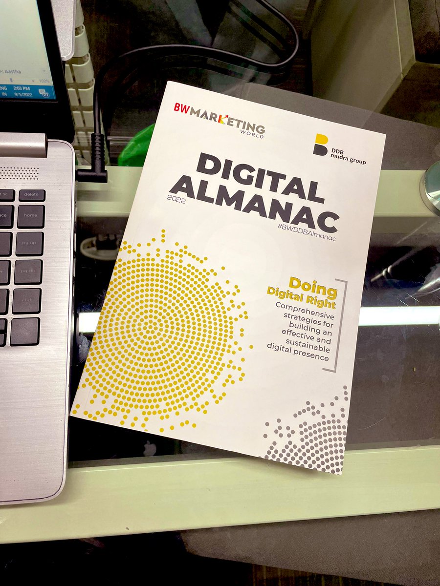 PurnimaGuptaa's tweet photo. Monday gift. Well received. 

@DDBMudra_Group 
#digitalalmanac #digitalmarketer https://t.co/RAhjhz2q8K