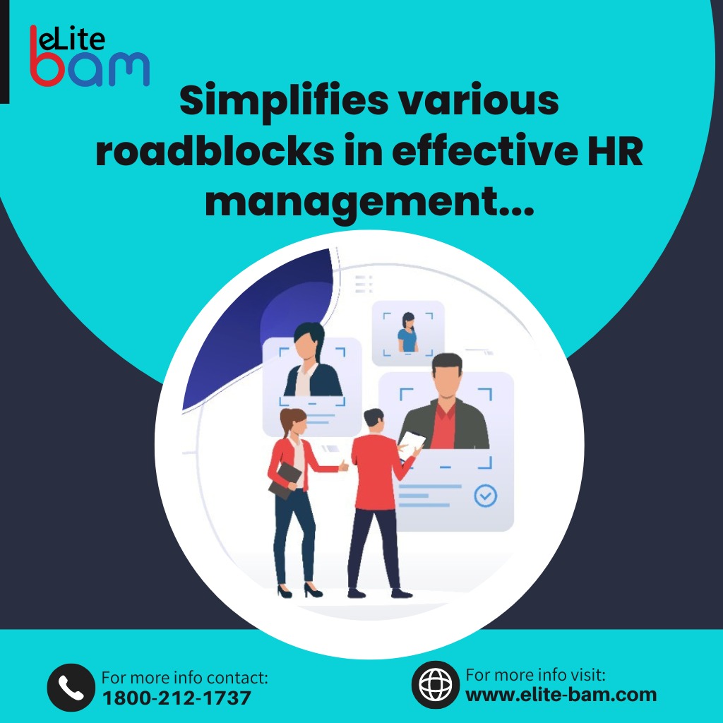 Simplifies various roadblocks in effective HR management..
Hurry Up to Connect Us!
Visit :-www.elite-bam.com
Contact us:- +91-95604 40085
#hrmanagement #businessprocessautomation #businessautomation #erpsolution  #Connexrm #erp #businessapplications #programerp
