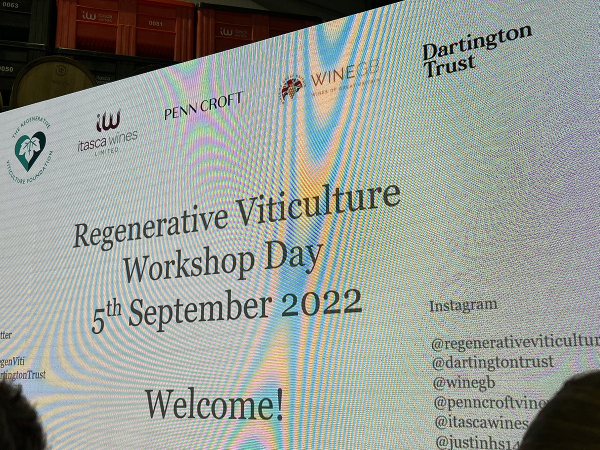 Regen viti workshop kicking off… lots of energy in the room <a href="/RegenViti/">The Regenerative Viticulture Foundation</a> <a href="/Penn_Croft/">Penn Croft Vineyards</a> <a href="/DartingtonTrust/">Dartington Trust</a> <a href="/ItascaWines/">Itasca Wines</a> <a href="/Wine_GB/">Wines of Great Britain</a> <a href="/Just1nHS/">Justin Howard-Sneyd</a>