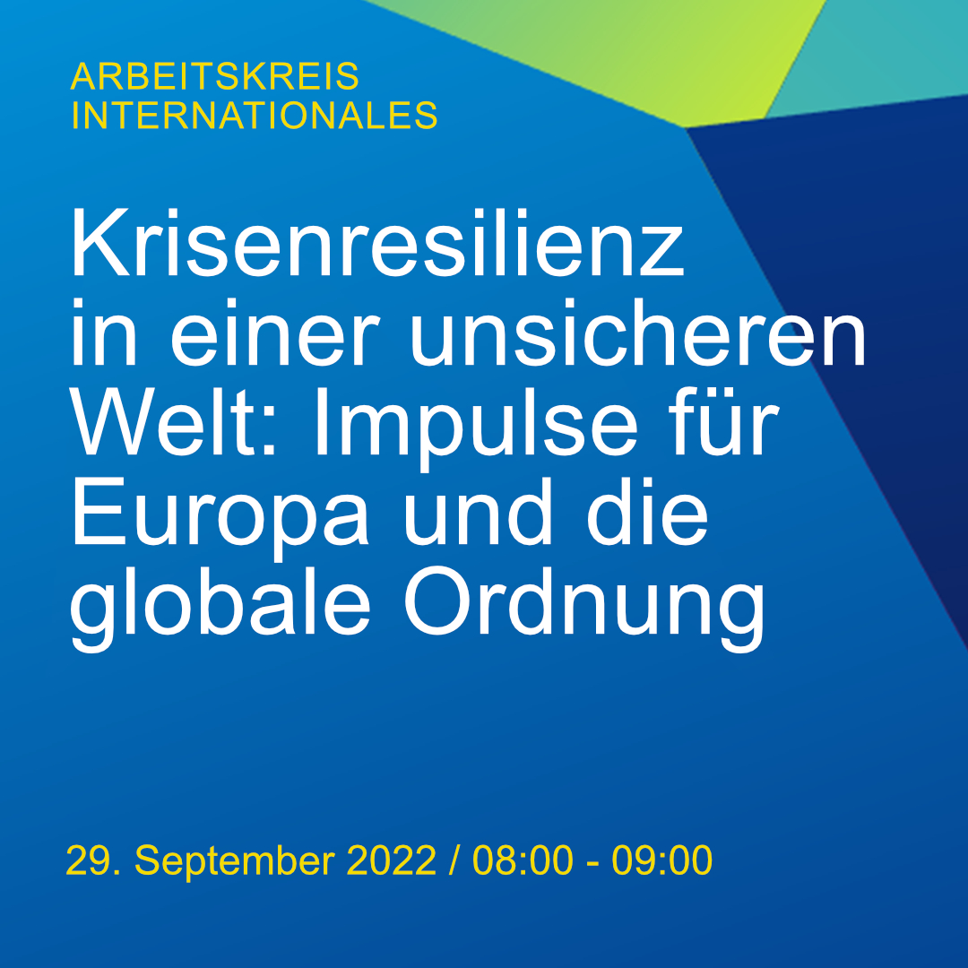 stiftungstweet's tweet photo. Krisenresilienz in einer unsicheren Welt: Wie können wir zukünftig besser gewappnet sein? Dazu geben wir auf dem #DST22 Impulse für #Europa und die globale Ordnung mit @PeterHoeppe, Almut Wieland-Karimi, @MuellerNora (@KoerberIP) und Claudia Straßer (@soskinderdorf) 🌎 (1/2) https://t.co/hkoE7Tnfbe