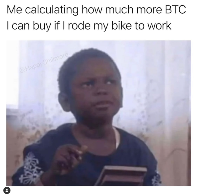 If u buy it,  u will continue to ride bike to work lol

#NFTCommunity #nftmemes #Crypto