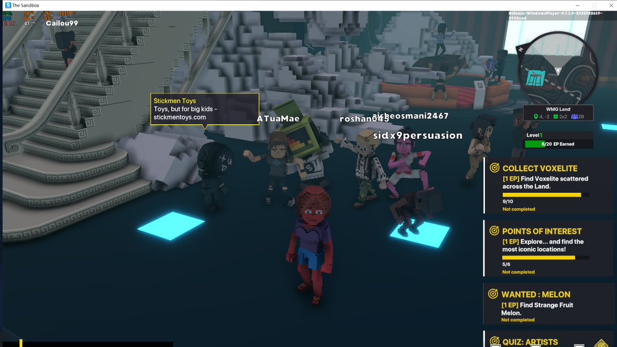 NicoleWW5's tweet photo. @TheSandboxGame @warnermusic I just participated in the #SandboxAlphaS3Giveaway for a chance to win 500 SAND! Found Spinnin Record’s Rog3r, check out my screenshot below!
👇 https://t.co/c44RYVfvuS