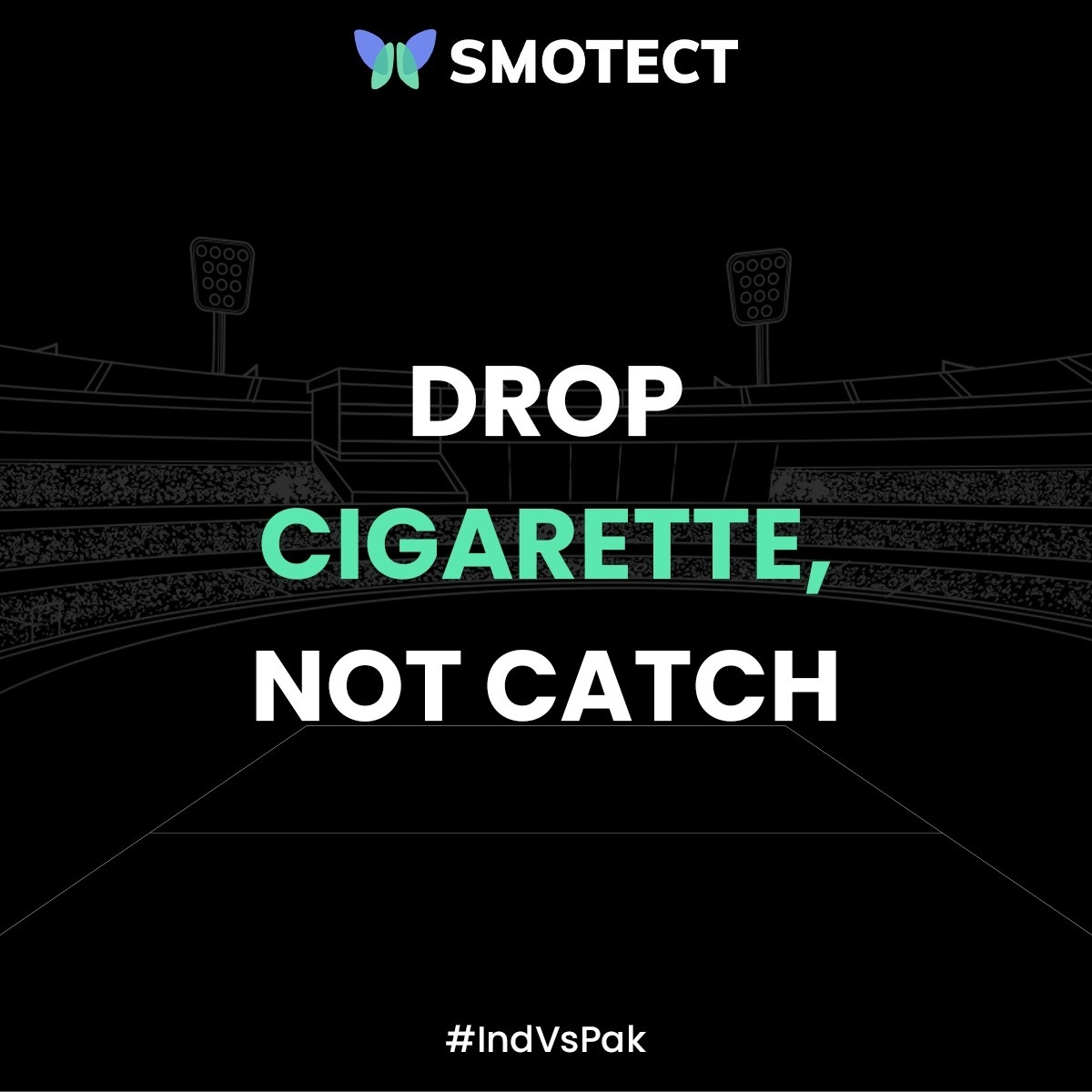 The catch in life's match is to drop cigarettes not the ball.🏏

#ArshdeepSingh #IndVsPak #MomentMarketing #Smotect #quitsmoke #quitsmokingnow #QuitSmokingwithSmotect #AyurvedicTablets #Alwayswithyou #ShopNow