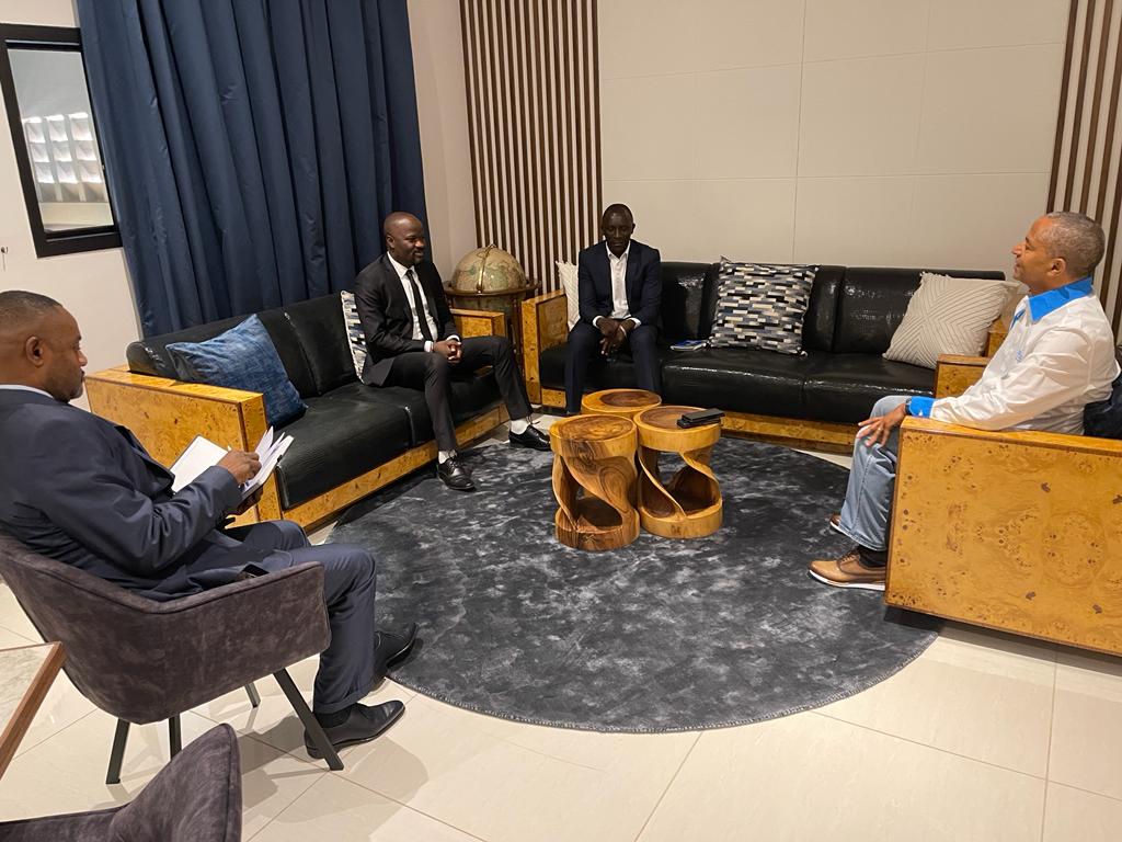 nononlandu's tweet image. Séance de travail entre le président @moise_katumbi et le coordonateur du parti Ensemble pour la République au Nord Kivu, Mr Kakule Saasita ce matin au bureau du chairman .