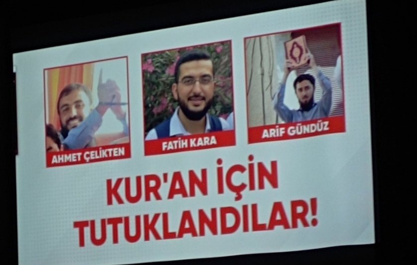 Ebubekir0102's tweet photo. Kur'an için tutuklananlara selam olsun https://t.co/RfXyYteLZX