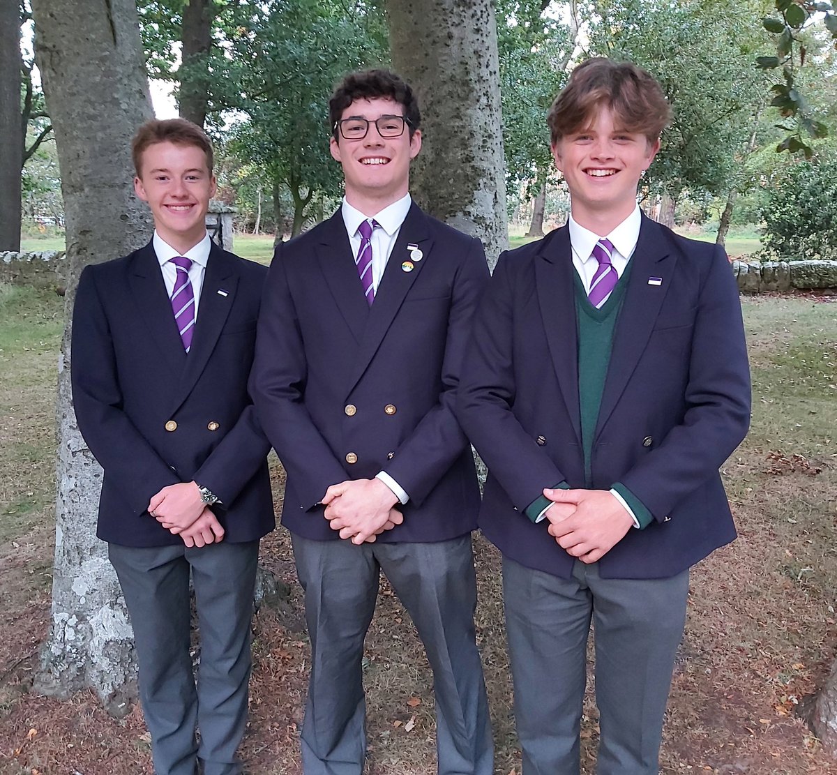 brucehse's tweet photo. A really super evening last night as the CBs met together at the Michael Kirk for their CB Service, another sign that this academic year @gordonstoun is well underway. Our three Bruce CBs looked very smart with their new badges and ties. #leadership https://t.co/zUnGqPhQUN