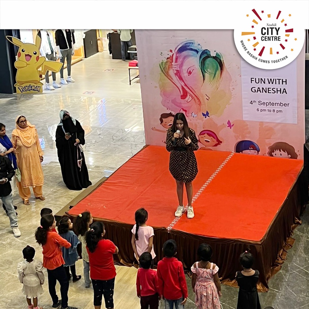 nasikcitycentre's tweet photo. What a fun weekend it was!  Here's a glimpse from our super exciting Fun with Ganesha event. Watch this space for more such event updates.

#diy #ganeshchaturthi #ganeshutsav #mallevents #nashik #ccmnashik #thingstodoinnashik #kidsevents #nashikevents #ganpati2022 #nashikgram https://t.co/N6sGCzzIHO