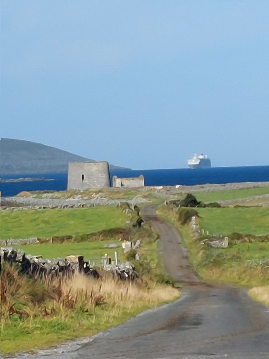 The view to the Martello tower looking a little different this morning <a href="/wildatlanticway/">Wild Atlantic Way</a> <a href="/visitBurren/">Visit the Burren</a> <a href="/BurrenGeopark/">Burren and Cliffs of Moher UNESCO Global Geopark</a>