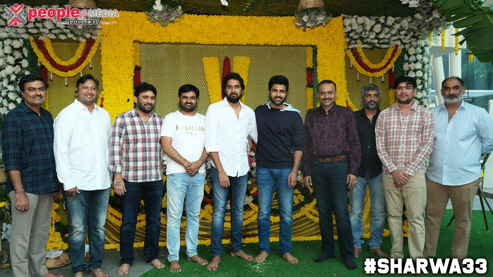 #Sharwanand33 officially launched today

Directed by Krishna Chaitanya

Produced by @peoplemediafcy