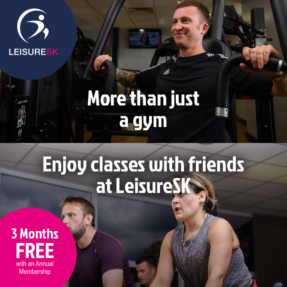 Why settle for less when you can have more? LeisureSK membership includes all-inclusive swimming and group exercise classes🤯. 

...and that's not all join on an Annual membership in September and you will enjoy 3 months FREE. 

Join Now: bit.ly/3uJ6arf 

#FitnessGoals