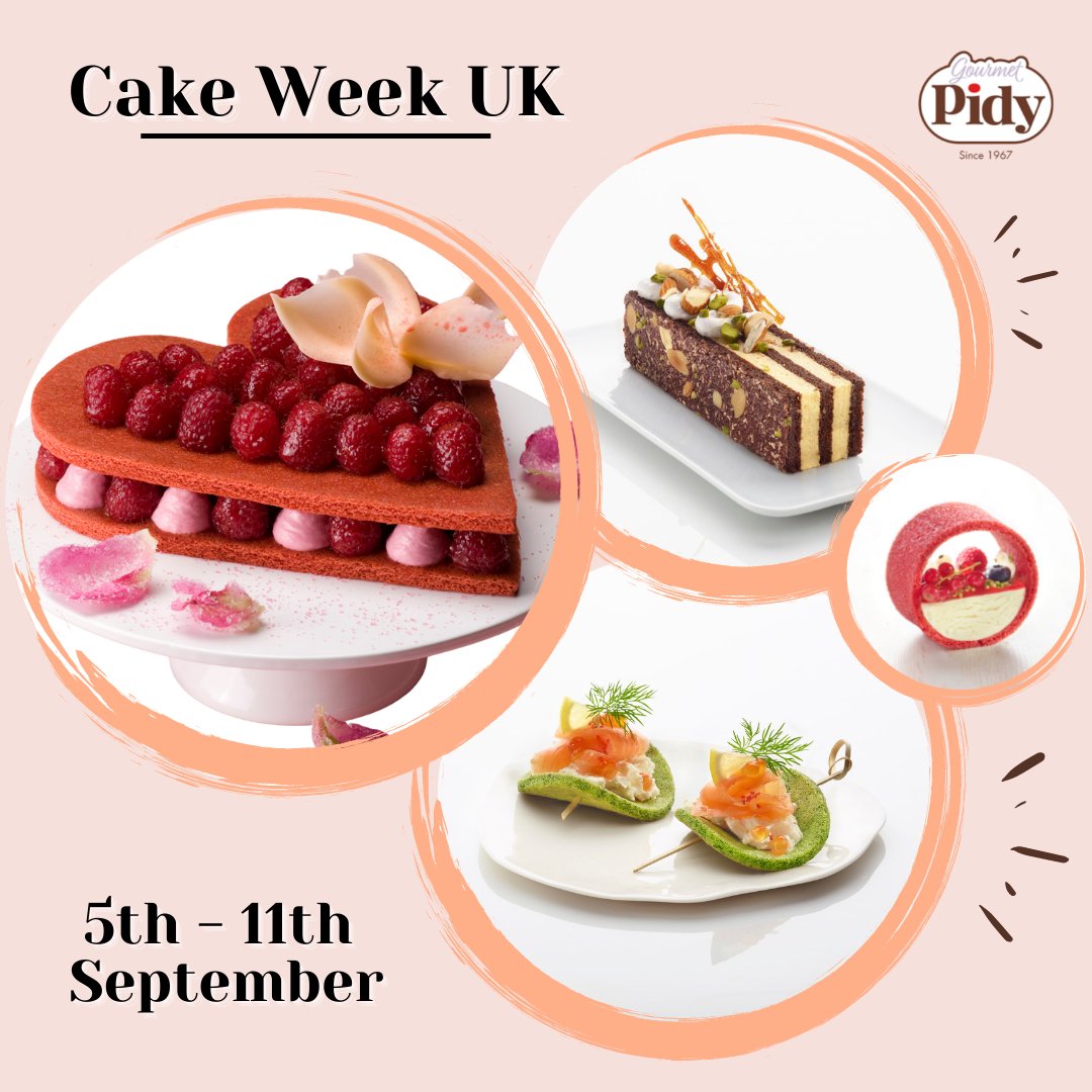 Today is the start of #CakeWeekUK! Operators can create a range of cake based temptations using our #ambient or frozen sponge sheets, available in original neutral, or chocolate; or our #joconde sheets which come in raspberry, pistachio. neutral, or chocolate and nut #versatile