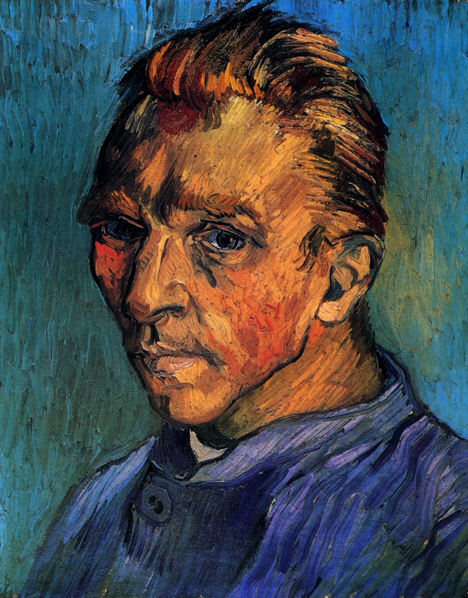 vangoghartist's tweet photo. Self Portrait, 1889 #vincentvangogh #vangogh https://t.co/7iYLcGxAhB https://t.co/dE8ZY5Nv1U