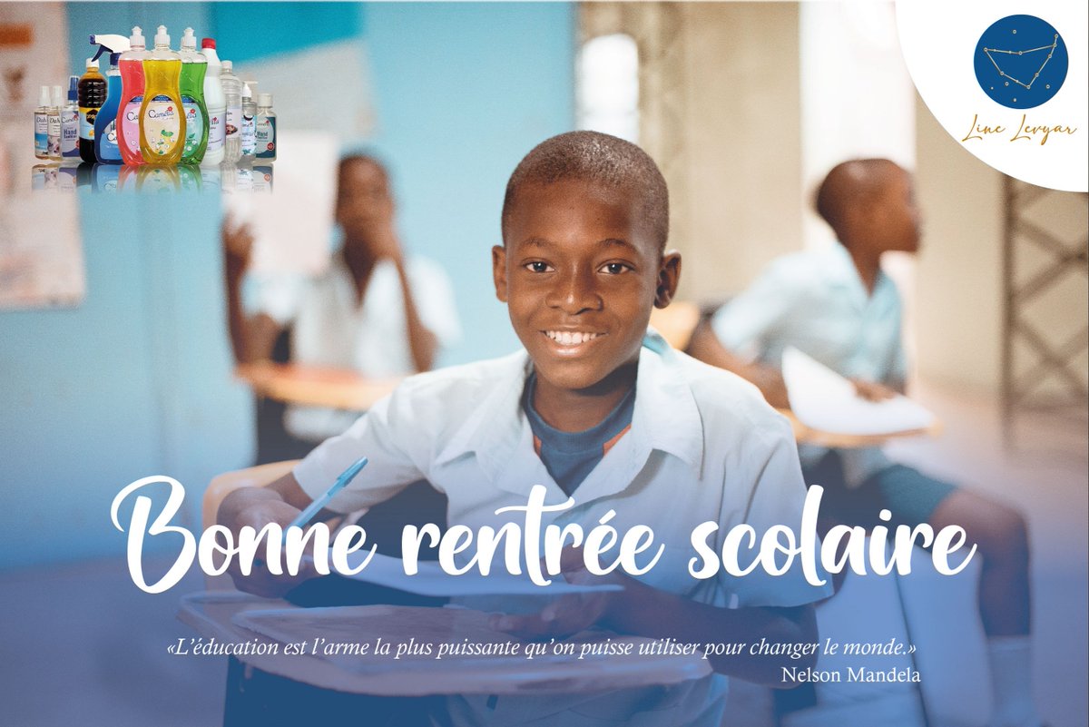 LineLevyar's tweet photo. "L'éducation est l'arme la plus puissante que nous puissions utiliser pour changer le monde." Nelson Mandela
Bonne rentrée des classes à tous les élèves et parents !
#backtoschool #rentreescolaire #cameroun #linelevyar #camélia https://t.co/R9z5ax6H1D