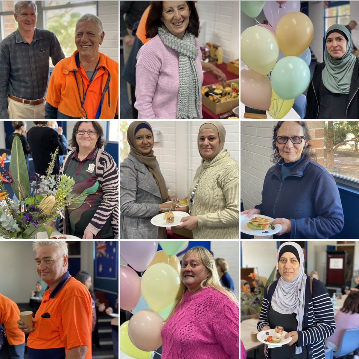 HelenMorgani's tweet photo. This morning we celebrated our SASS. They are the backbone @OldGuildfordPS &amp; we value them. TY @CMassey_Edu @Ly_Huynh_ @DSafrglani for making the set up pretty 💕 @CarolineThiele1 @sharenscerri @Rachellp87 @jennycaino1 https://t.co/44etRS88ne
