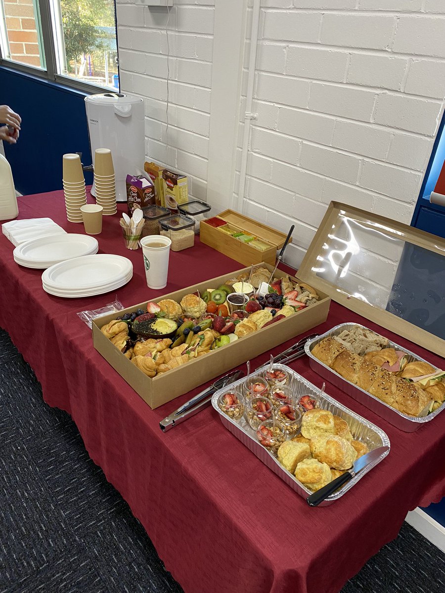 HelenMorgani's tweet photo. This morning we celebrated our SASS. They are the backbone @OldGuildfordPS &amp; we value them. TY @CMassey_Edu @Ly_Huynh_ @DSafrglani for making the set up pretty 💕 @CarolineThiele1 @sharenscerri @Rachellp87 @jennycaino1 https://t.co/44etRS88ne