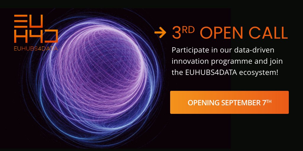 Get ready for the third #opencall launch!
Opening in 2 days on 📆 7 September
More information at euhubs4data.eu/news/3rd-open-…