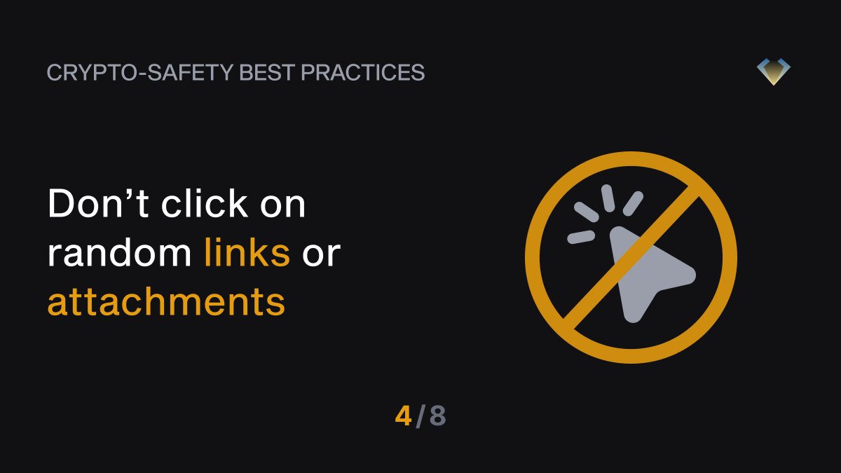 ngrave_official's tweet photo. Tip 4/8: Assume that every click or tap you make could be opening the door to an #onlineattack and exposing your #NFTs to risk. https://t.co/Yw4PFgUMJZ
