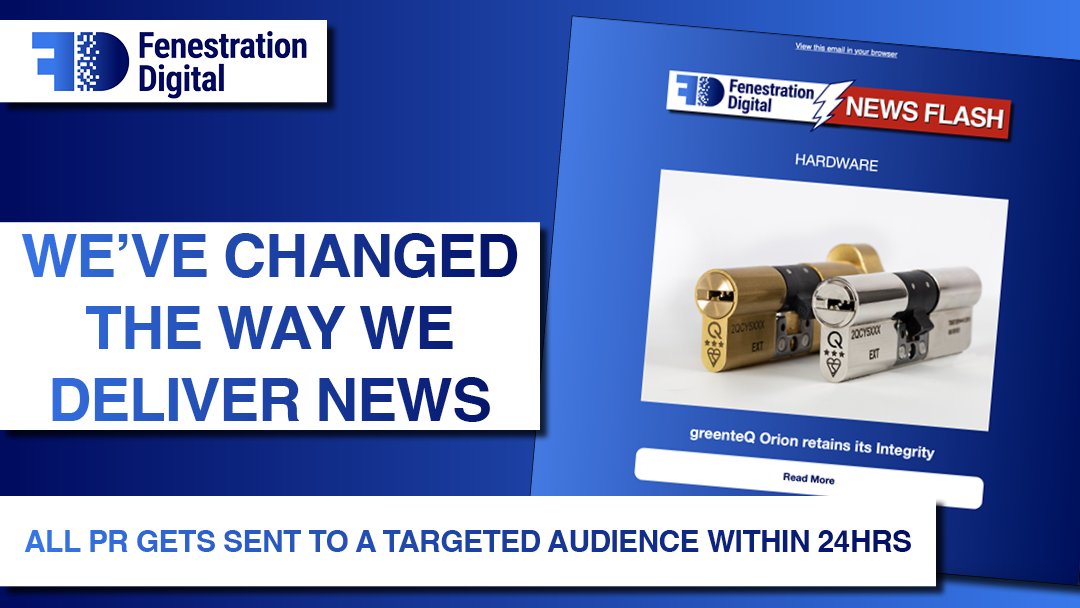 FenDigital's tweet image. Want your news to get in front of the right audience? fenestrationdigital.co.uk We&apos;ll send a targeted news flash of all your stories #industrynews #getthelatest #fenestration #news