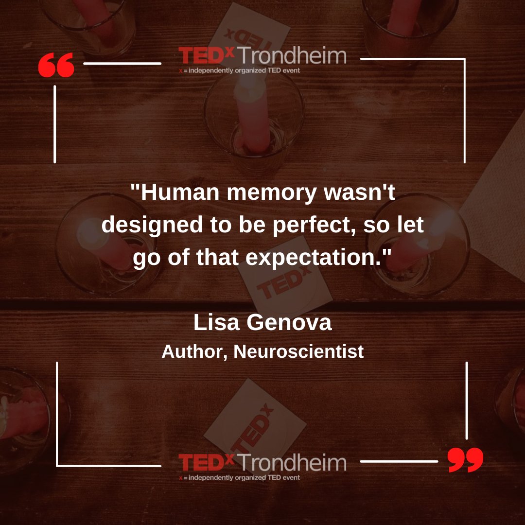 Feeling a little forgetful lately? There's no need to panic says author Lisa Genova (@authorlisagenova). There are techniques you can use to boost your brainpower. What would you do to keep your mind sharp? Do let us know in the comments👇
#MondayMotivation
#ideasworthspreading