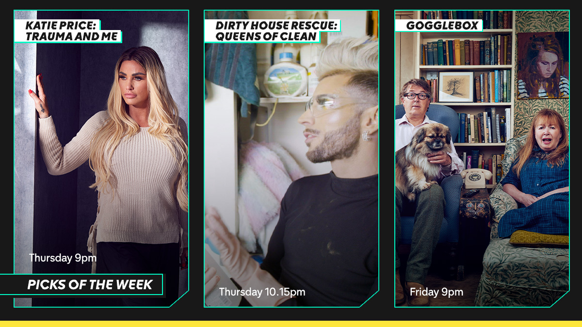 👀 New on All 4:
• A look behind the scenes of the pre-owned luxury market
• Ten celebs learn to cook on @e4tweets
• First Dates Hotel is back
• Katie Price speaks about her PTSD diagnosis.
• A glam cleaning agency comes to @e4tweets
• Britain’s favorite TV critics return