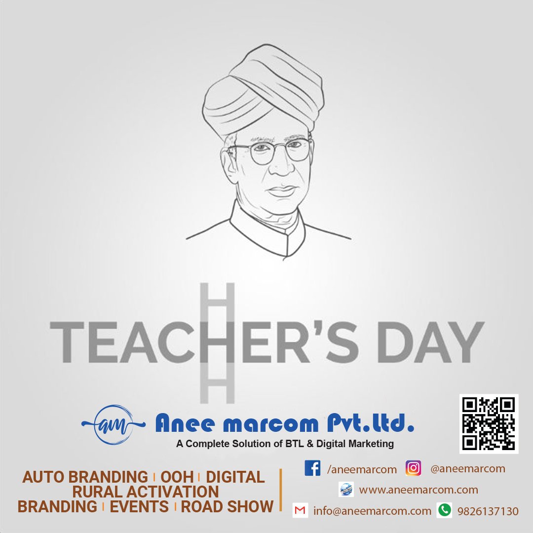 Malina83400103's tweet photo. #teachersday #TeachersDay2022 #HappyTeachersDay #AneeMarcom #Branding #Event #RoadShow #RuralActivation #AutoBranding #btl #DigitalMarketing
.
.
.
Wishing you all a Happy Teachers Day https://t.co/USw5Qq8g2e