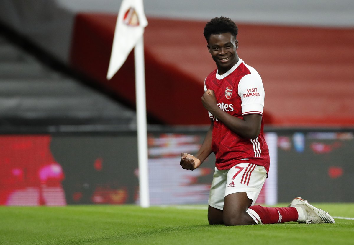 Arsenal's tweet photo. ❤️ One of our own…

Happy 21st birthday to you, @BukayoSaka87 🥳 https://t.co/CyVoSAWkMh