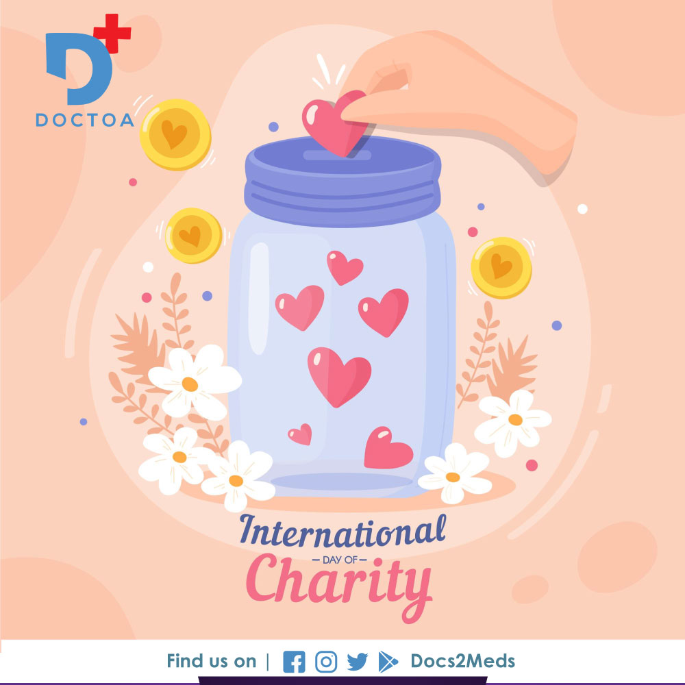 docs2meds's tweet image. Happy International Day Of Charity.

#charity #charitywork #give #help #helpothers #helping #charityday #internationaldayofcharity #internationalcharityday #internationalcharityday2022 #Docs2Meds #Doctoa #Sanjeevani #healthcare
