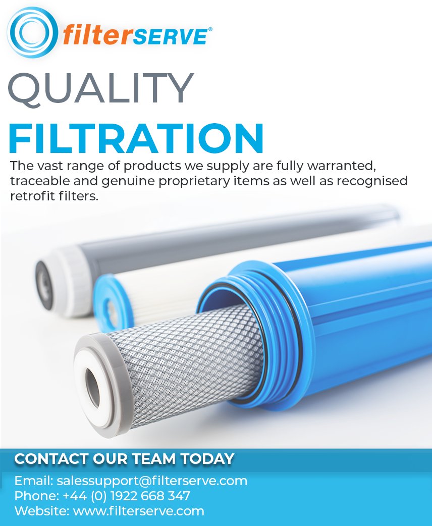 filterserve's tweet photo. The vast range of products we supply are fully warranted, traceable and genuine proprietary items and recognised #retrofit filters. 
We offer a flexible range of #air, #hydraulic and process #filters, and porous plastic products.
Website: https://t.co/XUpK0oxHM9
#silencers #vyon https://t.co/8ZidjhttbQ