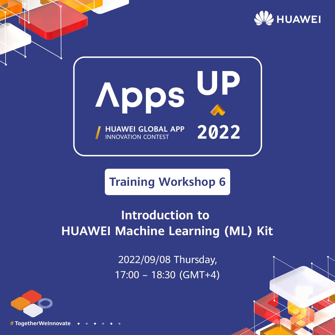 HMSMENA's tweet photo. إن ورشة العمل الأخيرة من مسابقة Apps UP 2022 بانتظاركم. انضموا إلى هذه الورشة لمضاعفة فرصكم بالفوز وتحقيق نجاح أكبر لتطبيقكم!
انضموا عبر YouTube:
https://t.co/grqfPDnZGH

 #AppsUP2022  #HuaweiDevelopers
#الابتكار_للجميع #مطورو_هواوي https://t.co/RvU1FPRQ3S