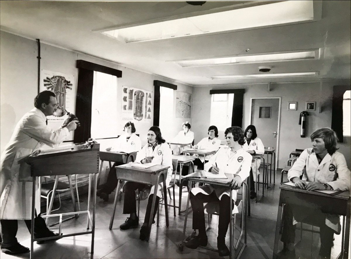 HLHArchives's tweet photo. #Dounreay apprentices hard at work in the early '70s. Images courtesy of @NDAgovuk  #inlivingmemory #caithnessarchive #NuclearEnergy #innovation https://t.co/e0tVUQ9jrb