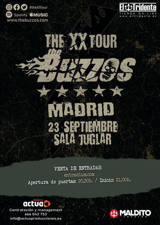 <a href="/thebuzzos/">The Buzzos ⚡</a> en MADRID viernes 23 septiembre. Entradas aquí: entradium.com/es/events/the-…