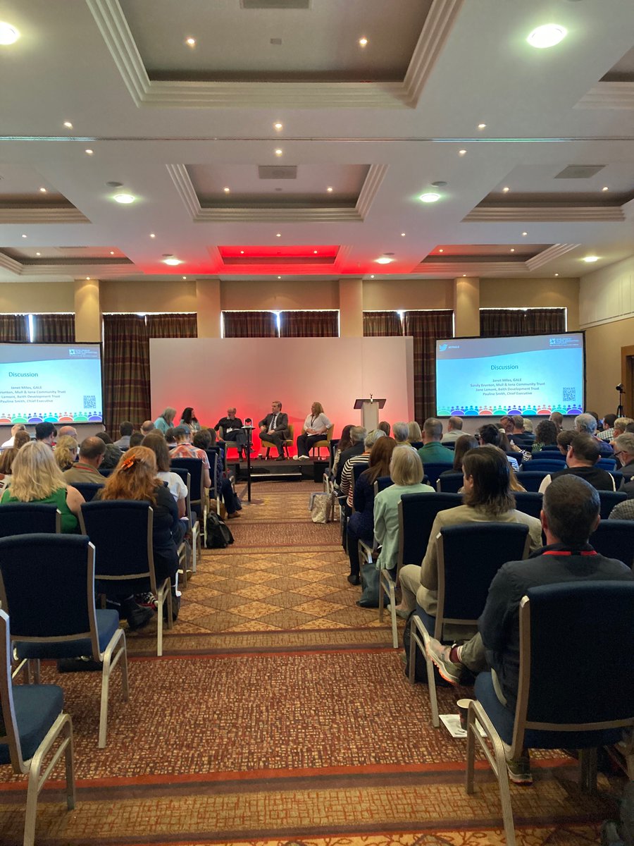 DTAScot's tweet photo. Very inspiring opening plenary speech from @ThomasCArthur at #DTAS22 conference about #communitywealthbuilding &amp;
working together with #localcommunities followed by a great discussion with @ThomasCArthur @DTAScot &amp; @PaulineDTAS members and an interesting audience Q&amp;A 🥳👇 https://t.co/1xJq1BKU1r