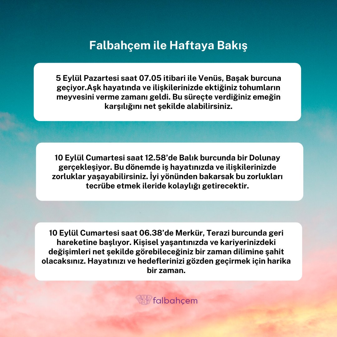 Bu hafta Astroloji'de neler yaşanacak? Buyrunuz efendim 🫶