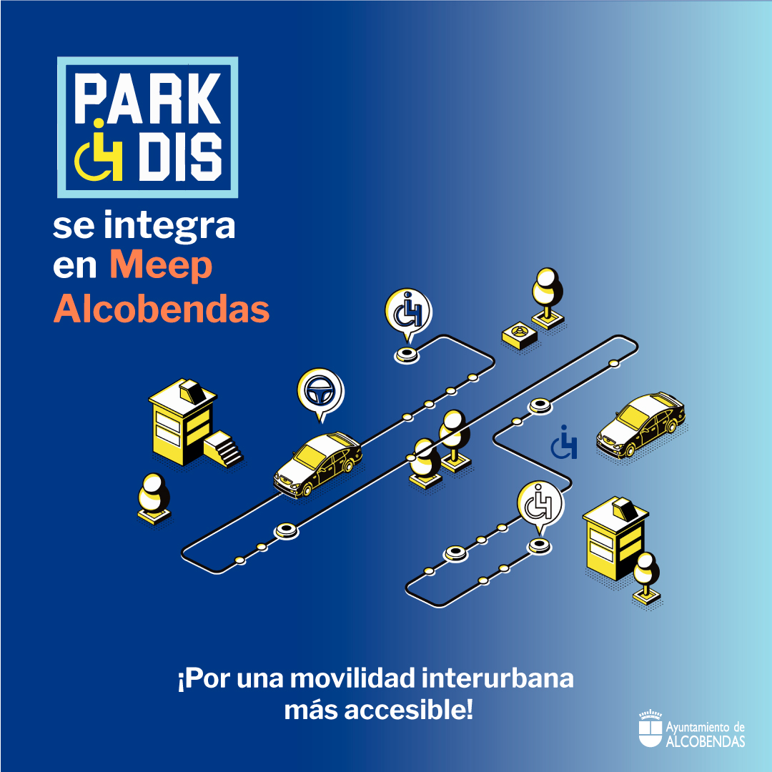Hoy damos la bienvenida a <a href="/park4dis/">Park4Dis</a> que se integra en <a href="/BeMeeper/">Meep</a> Alcobendas. 

<a href="/park4dis/">Park4Dis</a> es una app que muestra la ubicación de las plazas de aparcamiento reservadas para personas con movilidad reducida o discapacidad.

Con esta integración, fomentamos una movilidad más accesible.