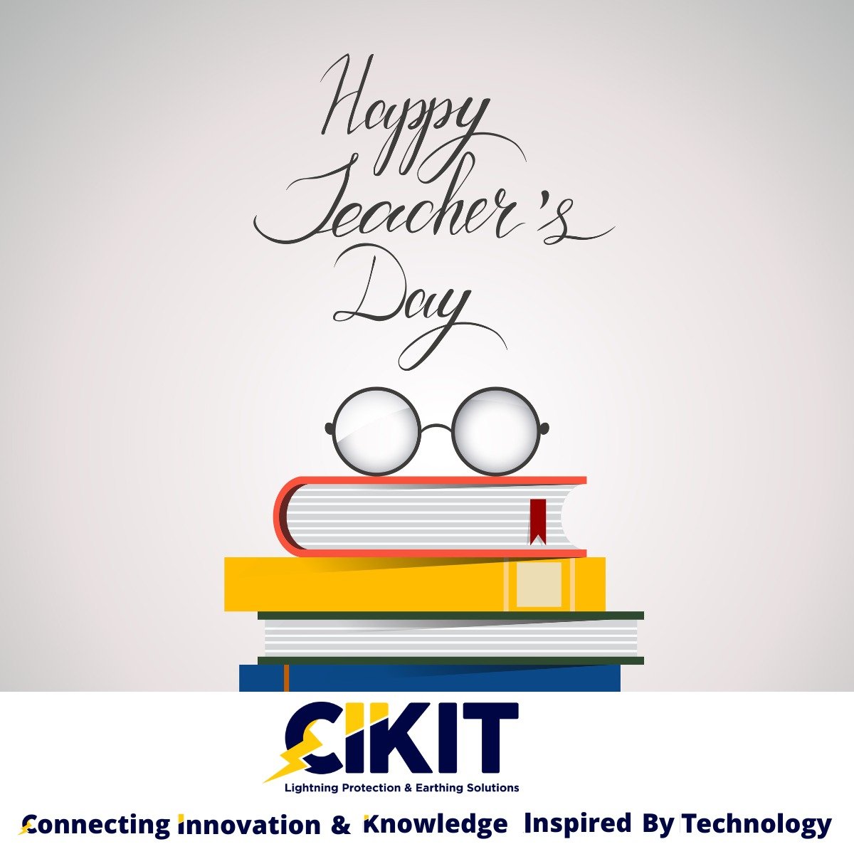 CIKITElectrical's tweet image. For everyone of us who is keen to learn.. To everyone who imparts knowledge, skill and know-how...
Happy Teachers Day!
#CIKIT #MakeinIndia #Indianmanufacturers #Aatmanirbharbharat #lightningprotection #Earthing #Renewableenergy #Solar #Electricalconsultants #Contractors